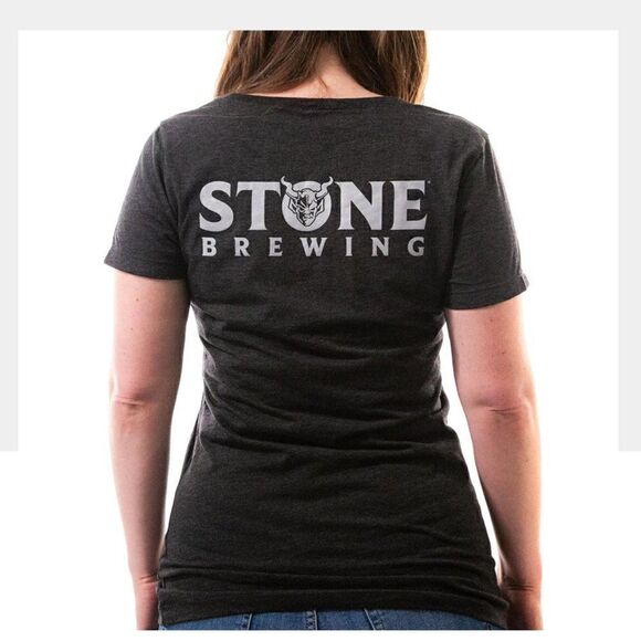 STONE BREWING LOGO WOMENS TEE Size Medium - Picture 1 of 12